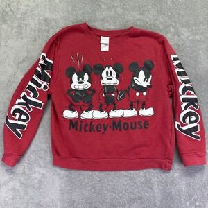 Vintage 90's Disney Mickey Mouse Club Emotions Red Sweatshirt Sz‎ XL (15/17)